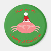 kerstkrab aangepast magneet (Voorkant)