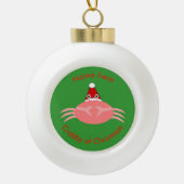 kerstkrab aangepast Ornament (Voorkant)