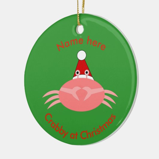 kerstkrab aangepast Ornament (Links)