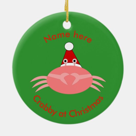 kerstkrab aangepast Ornament (Achterkant)