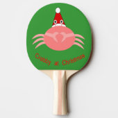 kerstkrab Aangepast pingpongpeddel Tafeltennisbatje (Achterkant)