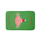 kerstkrab aangepaste badmat (Voorkant)