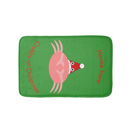 kerstkrab aangepaste badmat (Voorkant)
