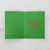 kerstkrab Aangepaste Kaart (Binnen)