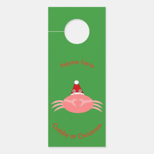 Kerstkrab Aangepaste klep Deurhanger