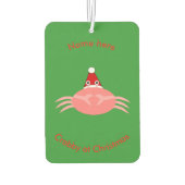 kerstkrab - aangepaste luchtverfrisser (Achterkant)