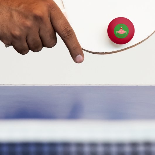 Kerstkrab aangepaste pingpongbal (Peddel)