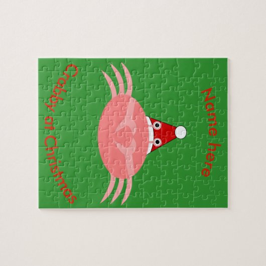 kerstkrab Aangepaste puzzel (Horizontaal)
