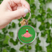 kerstkrab Aangepaste Sleutelhanger (Hand)