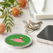 kerstkrab Aangepaste Sleutelhanger (Zijkant)