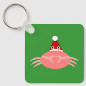kerstkrab Aangepaste Sleutelhanger (Voorkant)
