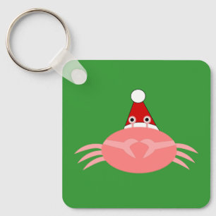 kerstkrab Aangepaste Sleutelhanger