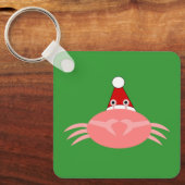 kerstkrab Aangepaste Sleutelhanger (Voorkant)
