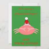 kerstkrab - Aangepaste uitnodiging (Voorkant)