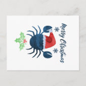 kerstkrab briefkaart (Voorkant)