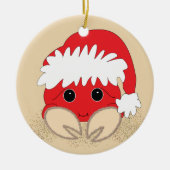 kerstkrab keramisch ornament (Voorkant)
