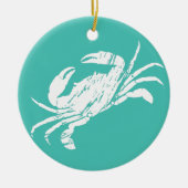 kerstkrab keramisch ornament (Voorkant)