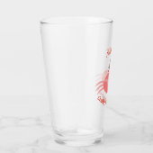 kerstkrab op maat glas (Rechts)