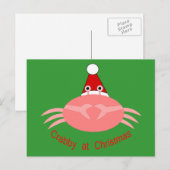 kerstkrab Persoonlijk Briefkaart (Voorkant / Achterkant)