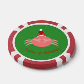 kerstkrab poker chips (Enkel)