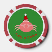 kerstkrab poker chips (Achterkant)