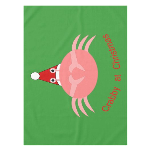 kerstkrab tafelkleed (Voorkant)