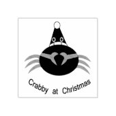 Kerstkrab Wood Art Stempel (Afrduk)