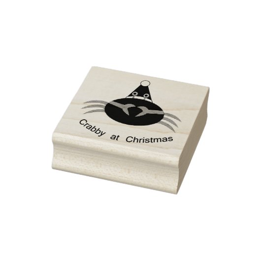 Kerstkrab Wood Art Stempel (Stempel)