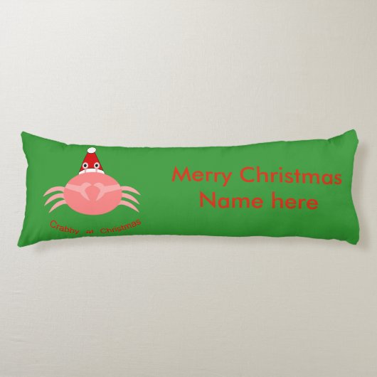Kerstkrabben Pillow Lichaamskussen (Voorkant)