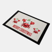 Kerstkrabdedeur Deurmat (Schuin)