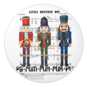 kerstkraker keramische knop (Voorkant)