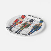 kerstkraker papieren bordje (Gekanteld)