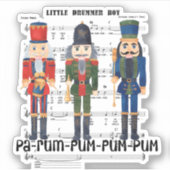 kerstkraker sticker (Voorkant)