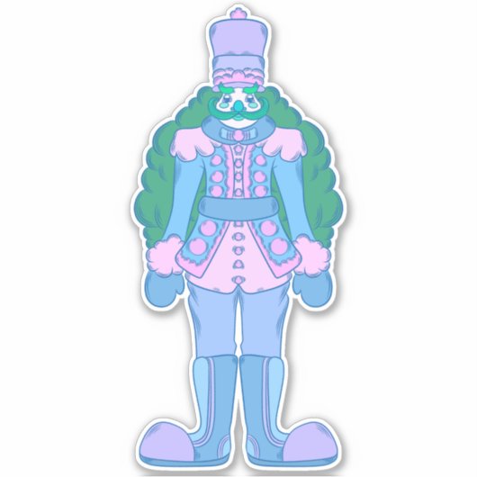 kerstkraker sticker (Voorkant)