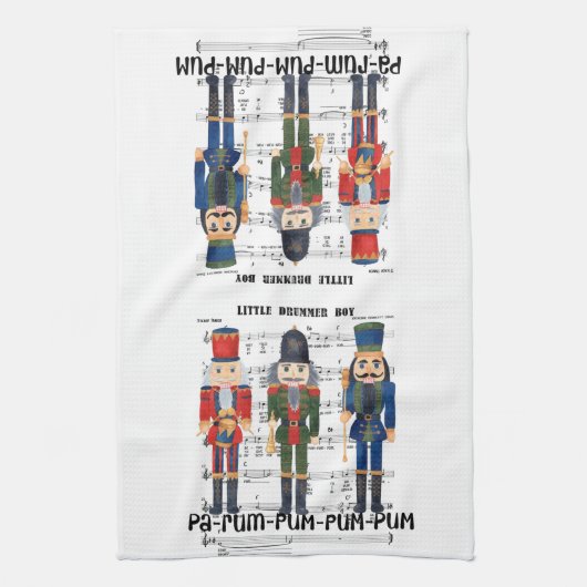 kerstkraker theedoek (Verticaal)