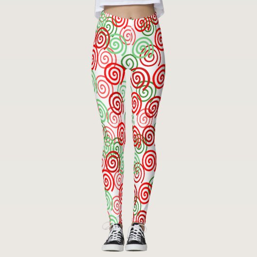 kerstkralen leggings (Voorkant)