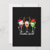 kerstkraltjes, glaasjes, van wijn, met schimmelhoe kaart (Voorkant)