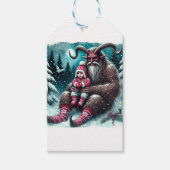 kerstkrampus cadeaulabel (Voorkant)