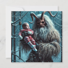 kerstkrampus feestdagenkaart