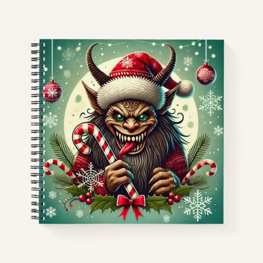 kerstkrampus notitieboek (Voorkant)