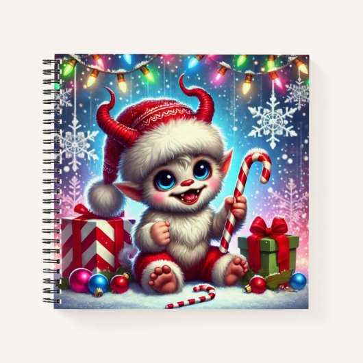 kerstkrampus notitieboek (Voorkant)