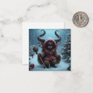 kerstkrampus notitiekaartje