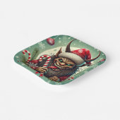 kerstkrampus papieren bordje (Gebogen)