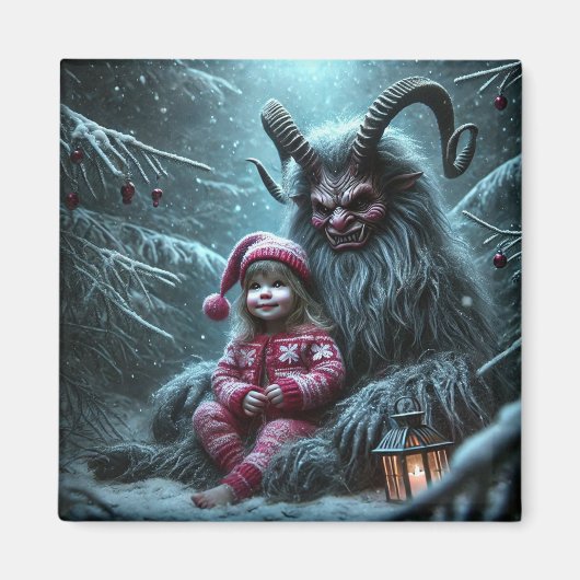 kerstkrampusmagneet magneet (Voorkant)
