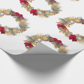 kerstkranen omslagpapier cadeaupapier (Hoek)