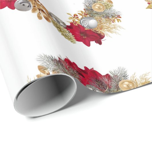 kerstkranen omslagpapier cadeaupapier (Rol Hoek)