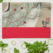 kerstkranen theedoek (Gevouwen)