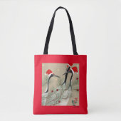 kerstkranen tote bag (Voorkant)