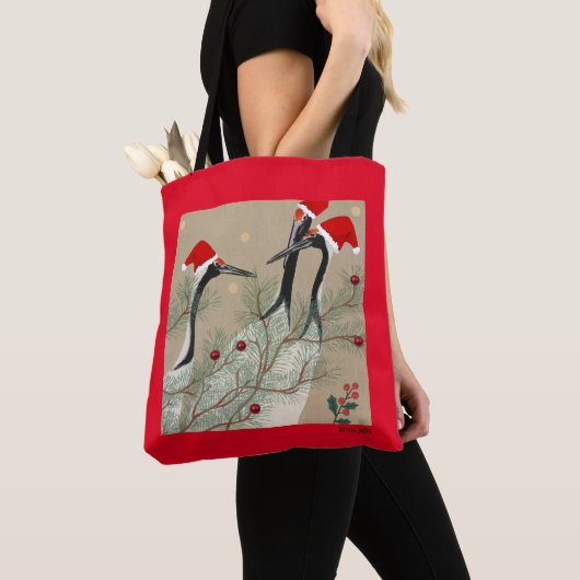 kerstkranen tote bag (Dichtbij)