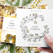 Kerstkrans 8 Fotocollage Jaar in de Review Feestdagenkaart